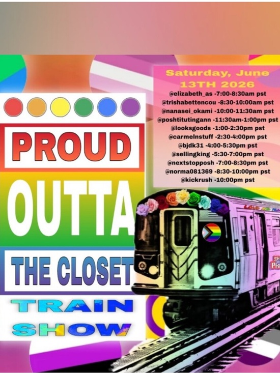 Jewelry - Proud Outta The Closet Rainbow Train Share Show Listing